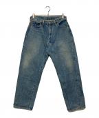 KAPTAIN SUNSHINEキャプテンサンシャイン）の古着「5P ZIPPER FRONT DENIM PANTS」｜ブルー