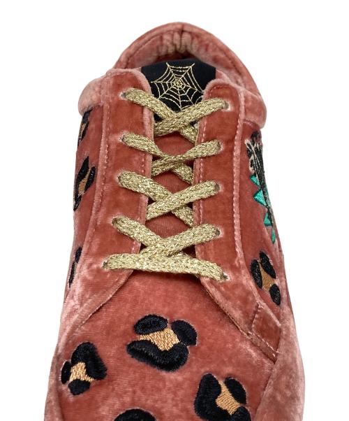 charlotte olympia（シャーロットオリンピア）charlotte olympia (シャーロットオリンピア) ベロアスニーカー ピンク サイズ:23.5の古着・服飾アイテム