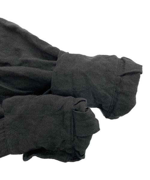 asabito（アサビト）asabito (アサビト) スタンドカラーフリルエリブラウス ブラック サイズ:FREEの古着・服飾アイテム