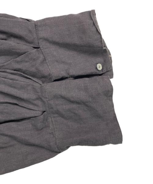 asabito（アサビト）asabito (アサビト) リネンフリルシャツ グレー サイズ:ＦＲＥＥの古着・服飾アイテム