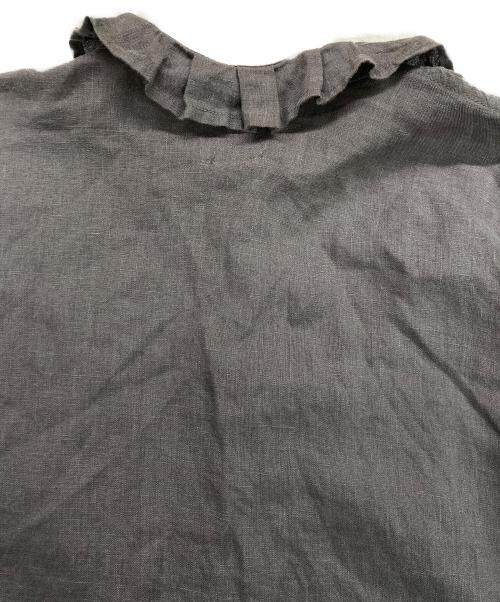 asabito（アサビト）asabito (アサビト) リネンフリルシャツ グレー サイズ:ＦＲＥＥの古着・服飾アイテム