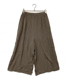 mizuiro-ind（ミズイロインド）の古着「レーヨンワイドイージーパンツ」｜グレー