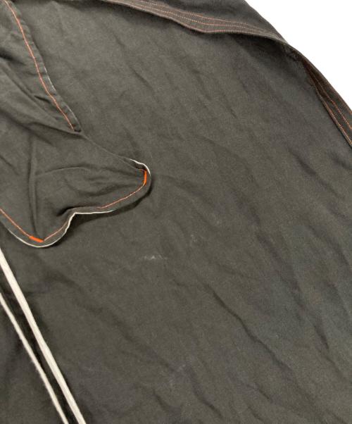 JUN MIKAMI（ジュン ミカミ）JUN MIKAMI (ジュン ミカミ) リネンエプロンコンビネゾン オレンジ×ブラック サイズ:記載なしの古着・服飾アイテム