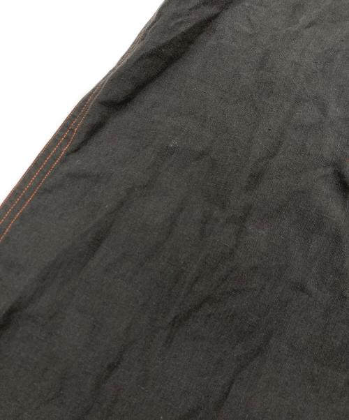 JUN MIKAMI（ジュン ミカミ）JUN MIKAMI (ジュン ミカミ) リネンエプロンコンビネゾン オレンジ×ブラック サイズ:記載なしの古着・服飾アイテム