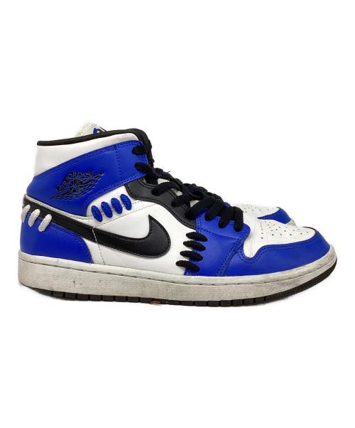 NIKE（ナイキ）NIKE (ナイキ) W's Air Jordan 1 Mid/エア ジョーダン 1 MID ブルー サイズ:27の古着・服飾アイテム