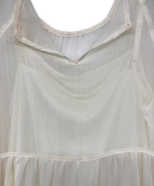 Louren（ローレン）Louren (ローレン) シアーワンピース アイボリー サイズ:Mの古着・服飾アイテム