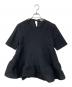 yori（ヨリ）の古着「フクレティアードブラウス」｜ブラック
