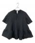 yori (ヨリ) フクレティアードブラウス ブラック サイズ:38：9000円
