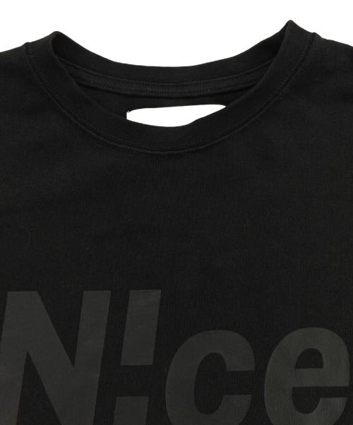 N!ce（ナイス）N!ce (ナイス) N!ce basic tee/ロゴプリントTシャツ ブラック サイズ:Lの古着・服飾アイテム