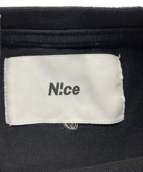 N!ce（ナイス）N!ce (ナイス) N!ce basic tee/ロゴプリントTシャツ ブラック サイズ:Lの古着・服飾アイテム