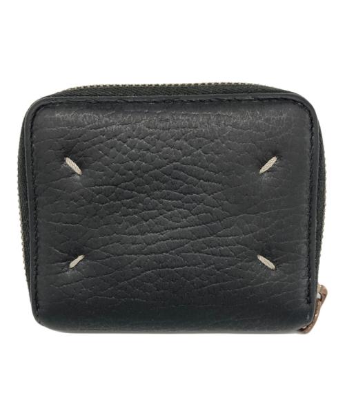 Maison Margiela（メゾンマルジェラ）Maison Margiela (メゾンマルジェラ) ジップアラウンド二つ折りミニウォレット ブラック サイズ:UNIの古着・服飾アイテム