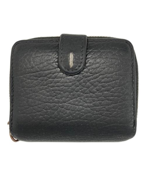 Maison Margiela（メゾンマルジェラ）Maison Margiela (メゾンマルジェラ) ジップアラウンド二つ折りミニウォレット ブラック サイズ:UNIの古着・服飾アイテム