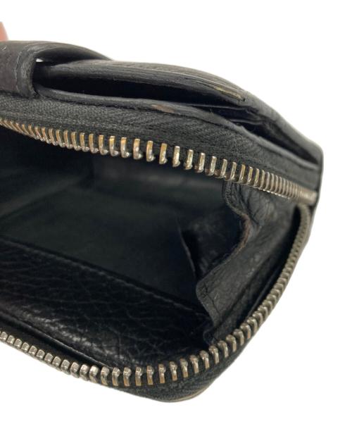 Maison Margiela（メゾンマルジェラ）Maison Margiela (メゾンマルジェラ) ジップアラウンド二つ折りミニウォレット ブラック サイズ:UNIの古着・服飾アイテム