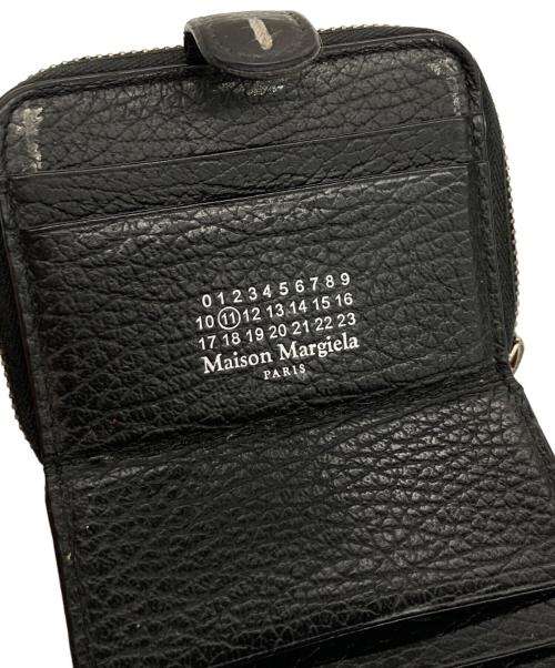 Maison Margiela（メゾンマルジェラ）Maison Margiela (メゾンマルジェラ) ジップアラウンド二つ折りミニウォレット ブラック サイズ:UNIの古着・服飾アイテム