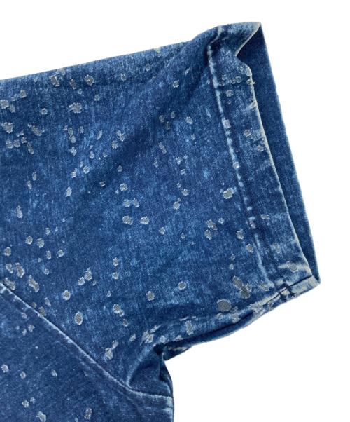 DIESEL（ディーゼル）DIESEL (ディーゼル) T-just-Slits-N15加工TEE インディゴ サイズ:Mの古着・服飾アイテム