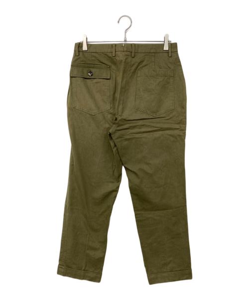Barnstormer（バーンストーマー）BARNSTORMER (バーンストーマー) ドレスファティーグパンツ ヘリンボーン カーキ サイズ:Mの古着・服飾アイテム