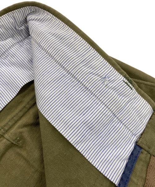 Barnstormer（バーンストーマー）BARNSTORMER (バーンストーマー) ドレスファティーグパンツ ヘリンボーン カーキ サイズ:Mの古着・服飾アイテム
