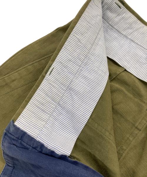 Barnstormer（バーンストーマー）BARNSTORMER (バーンストーマー) ドレスファティーグパンツ ヘリンボーン カーキ サイズ:Mの古着・服飾アイテム