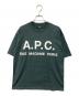 A.P.C.（アーペーセー）の古着「ロゴプリントTシャツ」｜グリーン