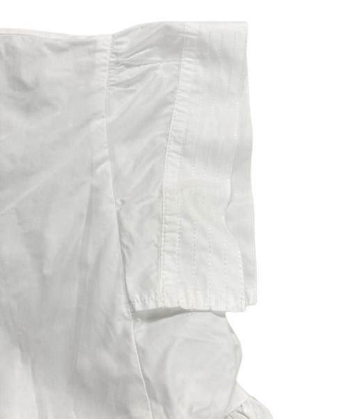 UNITED ARROWS TOKYO（ユナイテッドアローズトウキョウ）UNITED ARROWS TOKYO (ユナイテッドアローズトウキョウ) タフタステッチペプラムブラウス ホワイト サイズ:記載なしの古着・服飾アイテム