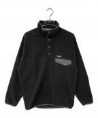 Patagonia SYNCHILLAパタゴニア シンチラ）の古着「Snap-T Fleece Pullover」｜ブラック