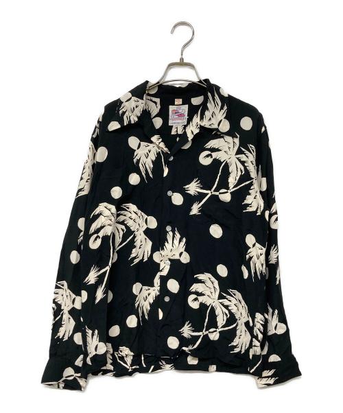 Duke Kahanamoku（デュークカハナモク）Duke Kahanamoku (デュークカハナモク) アロハシャツ ブラック サイズ:Mの古着・服飾アイテム