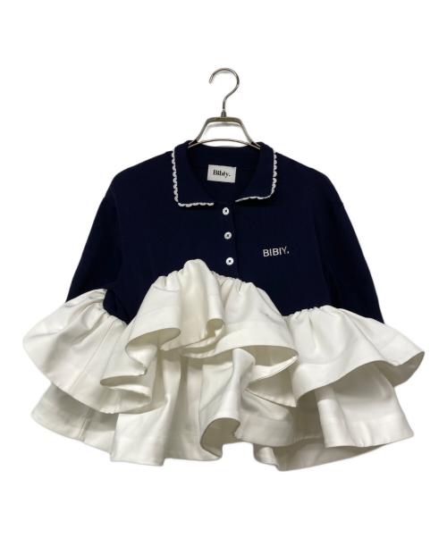 Bibiy.（ビビィ）Bibiy. (ビビィ) ROSIEPEPURAMUTOP ネイビー サイズ:Fの古着・服飾アイテム