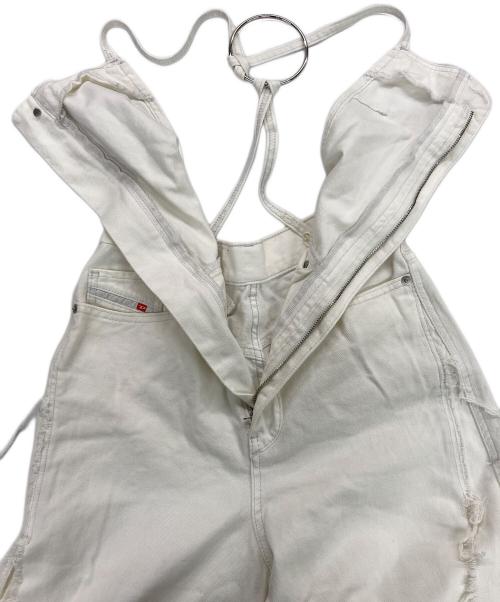 DIESEL（ディーゼル）DIESEL (ディーゼル) サイドスリットオールインワン ホワイト サイズ:XSの古着・服飾アイテム