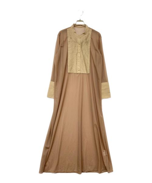 villd（ヴィルド）villd (ヴィルド) ブラウスワンピース ブラウン サイズ:38の古着・服飾アイテム