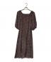 NOLLEY'S sophi (ノーリーズソフィー) 風通ジャガード変形ドットワンピース ブラウン サイズ:38：6000円
