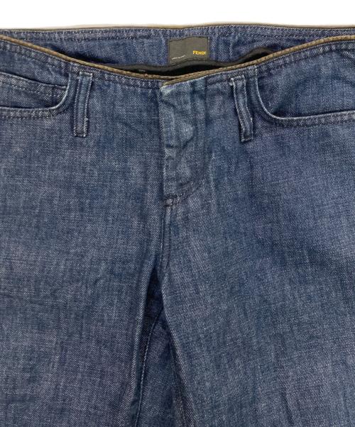 FENDI（フェンディ）FENDI (フェンディ) サイドシームデニムパンツ ブルー サイズ:38の古着・服飾アイテム