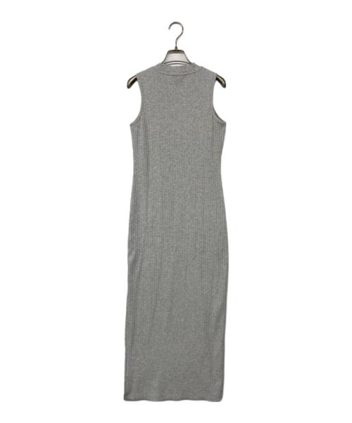 DKNY JEANS（ダナキャラン ニューヨーク ジーンズ）DKNY JEANS (ダナキャラン ニューヨーク ジーンズ) サイドスリットノースリーブワンピース グレー サイズ:Ｓの古着・服飾アイテム
