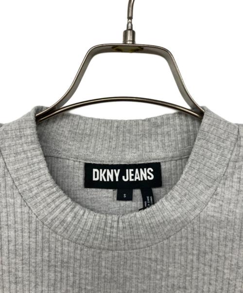 DKNY JEANS（ダナキャラン ニューヨーク ジーンズ）DKNY JEANS (ダナキャラン ニューヨーク ジーンズ) サイドスリットノースリーブワンピース グレー サイズ:Ｓの古着・服飾アイテム