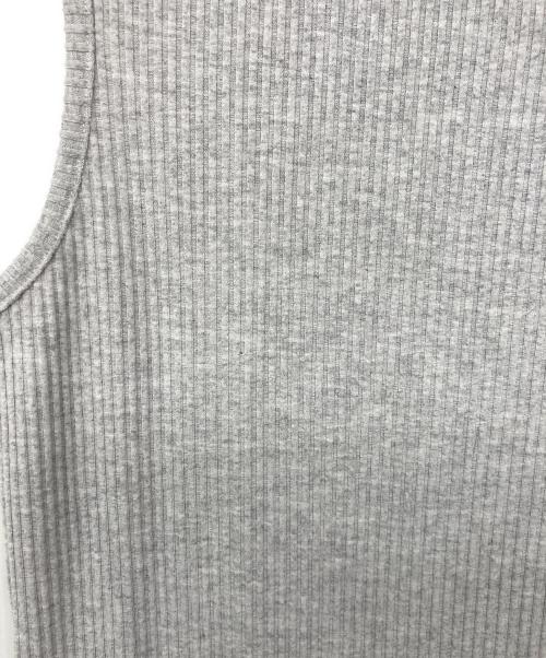 DKNY JEANS（ダナキャラン ニューヨーク ジーンズ）DKNY JEANS (ダナキャラン ニューヨーク ジーンズ) サイドスリットノースリーブワンピース グレー サイズ:Ｓの古着・服飾アイテム