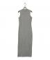 DKNY JEANS (ダナキャラン ニューヨーク ジーンズ) サイドスリットノースリーブワンピース グレー サイズ:Ｓ：4000円