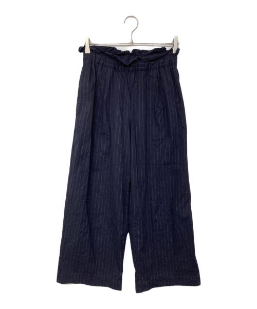 JOURNAL STANDARD（ジャーナルスタンダード）JOURNAL STANDARD (ジャーナルスタンダード) ウォッシャブルコットンリネンVISワイドパンツ ネイビー サイズ:36の古着・服飾アイテム
