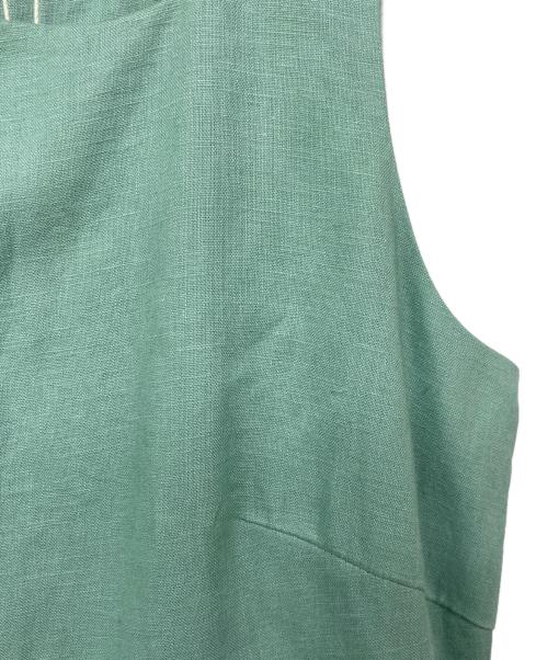 CADUNE（カデュネ）CADUNE (カデュネ) リネンノースリーブワンピース スカイブルー サイズ:36の古着・服飾アイテム