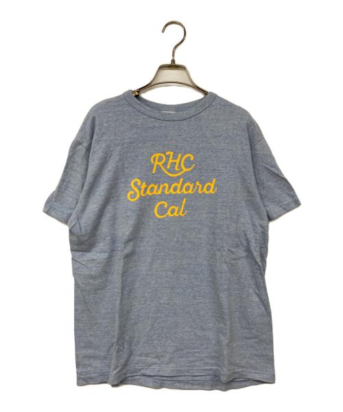 STANDARD CALIFORNIA（スタンダードカリフォルニア）STANDARD CALIFORNIA (スタンダードカリフォルニア) RHC Ron Herman (アールエイチシー ロンハーマン) ロゴプリントTシャツ スカイブルー サイズ:Ｌの古着・服飾アイテム