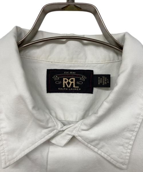 RRL（ダブルアールエル）RRL (ダブルアールエル) 両ポケットワイド半袖シャツ ホワイト サイズ:ＬＧの古着・服飾アイテム
