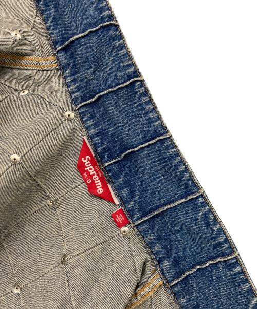 SUPREME（シュプリーム）Supreme (シュプリーム) Studded Seam Denim Trucker Jacket/スタッズシーム デニムトラッカージャケット ブルー サイズ:Sの古着・服飾アイテム