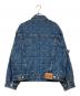 Supreme (シュプリーム) Studded Seam Denim Trucker Jacket/スタッズシーム デニムトラッカージャケット ブルー サイズ:S：41000円