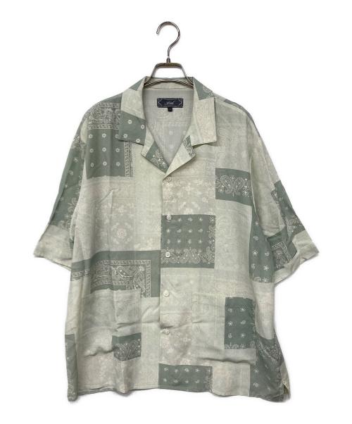 KITH（キス）KITH (キス) オープンカラーペイズリーシャツ スカイブルー サイズ:Mの古着・服飾アイテム