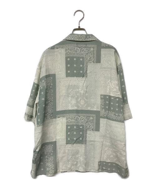 KITH（キス）KITH (キス) オープンカラーペイズリーシャツ スカイブルー サイズ:Mの古着・服飾アイテム