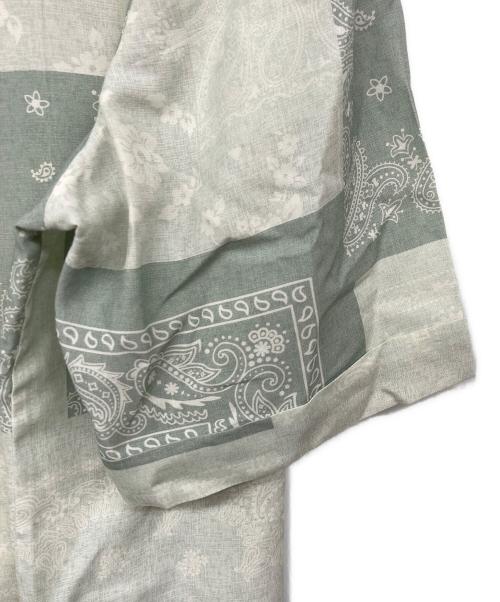 KITH（キス）KITH (キス) オープンカラーペイズリーシャツ スカイブルー サイズ:Mの古着・服飾アイテム