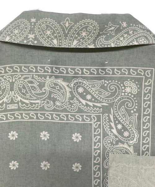 KITH（キス）KITH (キス) オープンカラーペイズリーシャツ スカイブルー サイズ:Mの古着・服飾アイテム