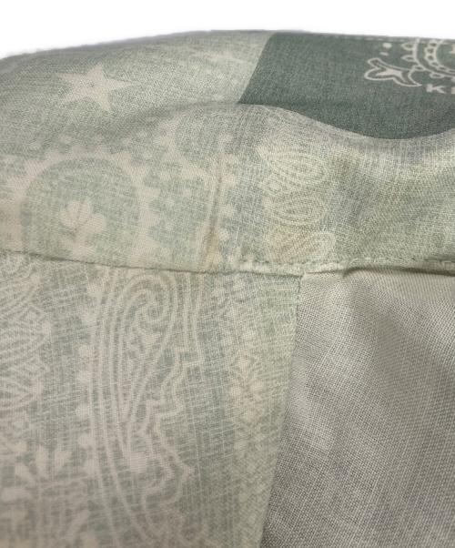 KITH（キス）KITH (キス) オープンカラーペイズリーシャツ スカイブルー サイズ:Mの古着・服飾アイテム