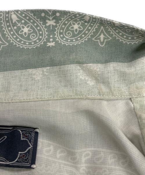 KITH（キス）KITH (キス) オープンカラーペイズリーシャツ スカイブルー サイズ:Mの古着・服飾アイテム