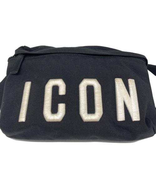 DSQUARED2（ディースクエアード）DSQUARED2 (ディースクエアード) ショルダーバッグ ブラックの古着・服飾アイテム