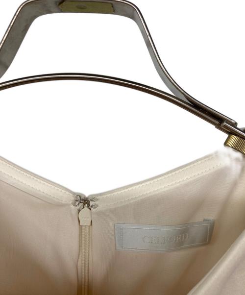 CELFORD（セルフォード）CELFORD (セルフォード) ポンチペプラムタイトワンピース ベージュ サイズ:36の古着・服飾アイテム