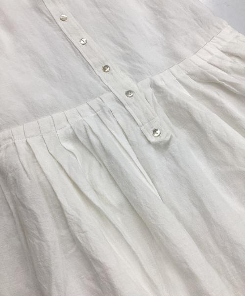 CLOTH&CROSS（クロスアンドクロス）CLOTH&CROSS (クロスアンドクロス) シャツワンピース ホワイト サイズ:Fの古着・服飾アイテム